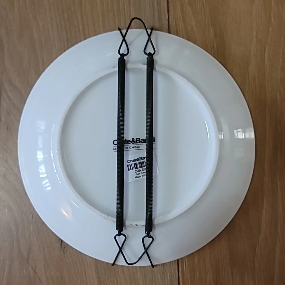 Crate & Barrel Decorative Pumpkin Plate